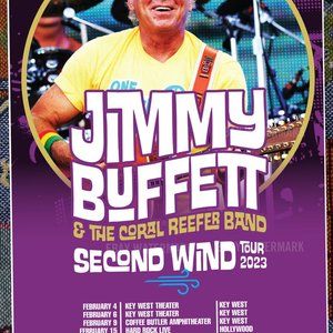Jimmy Buffett Final 2023 Tour poster Parrot Head Rare